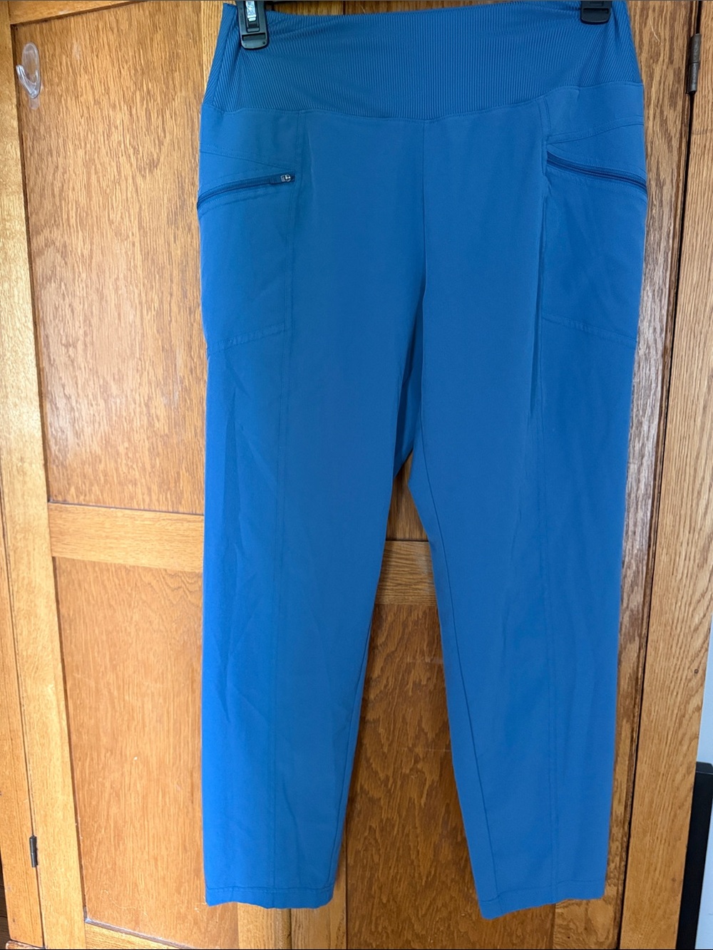 RBX Women's Sky-Blue Active Zip Pocket Trousers